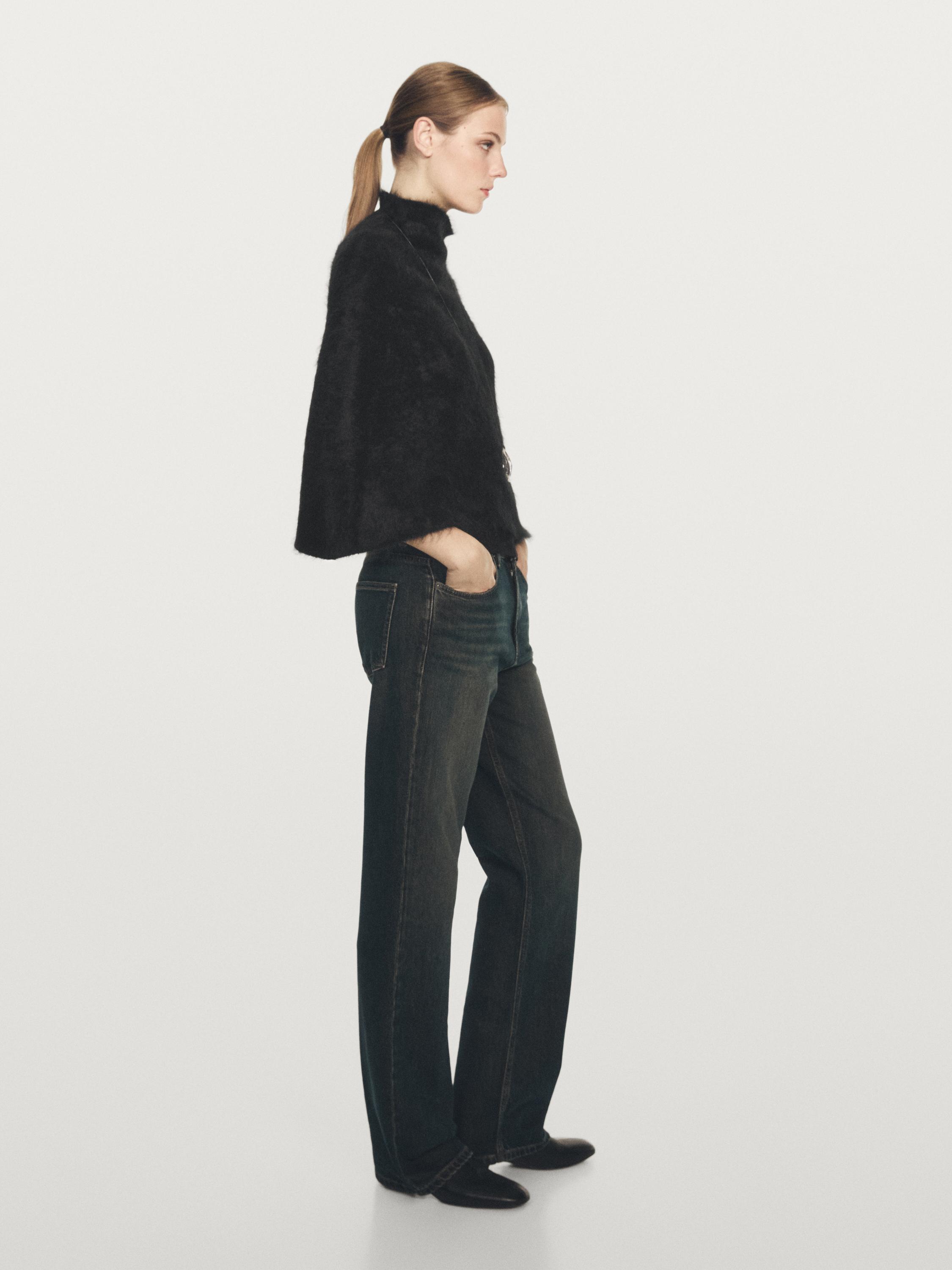 Cape brossée 100 % cachemire